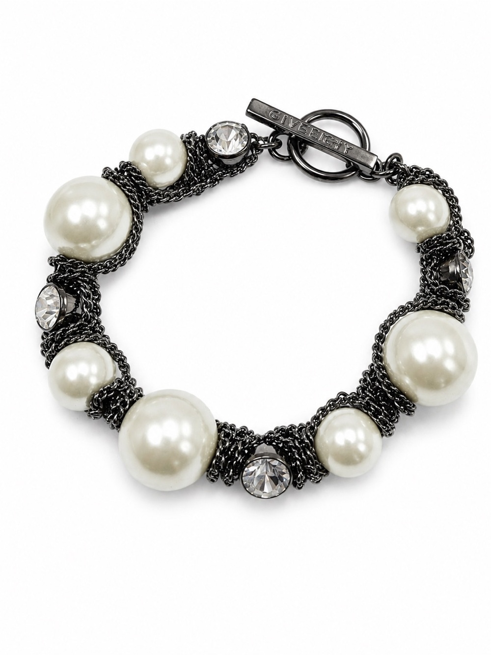 Givenchy Small Faux Pearl Bracelet.